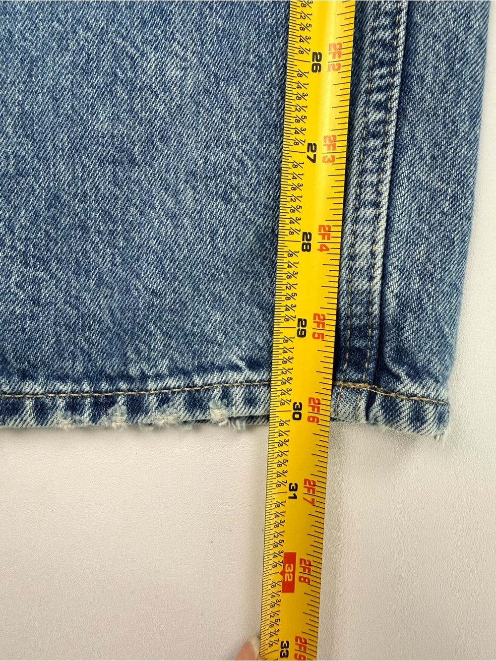 GAP Low Stride Jeans 30 10R Low Rise Baggy Wide Leg 100% Cotton Blue Denim - Picture 6 of 8